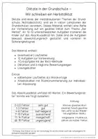 Vorschau - Unterrichtsreihen - Diktate in der Grundschule - Herbstdiktat für Klasse 3 - Seite 1