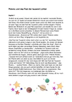 Vorschau - Text - Weihnachtsgeschichte in 17 Kapiteln: Mukolu und das Fest der tausend Lichter/ Adventsgeschichte/Adventskalender - Seite 1