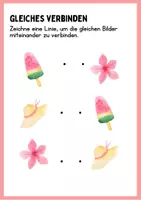 Vorschau - Arbeitsblätter - Vorschule: Gleiches Verbinden | Objekte erkennen PDF + Word - Seite 2