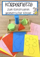 Vorschau - Anderer Materialtyp - Körpernetze zum Konstruieren geometrischer Körper - Deckblatt