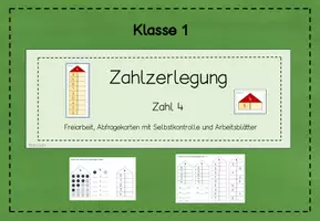 Vorschau - Stundenentwürfe - Zahlzerlegung 4 - Deckblatt