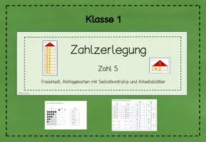 Vorschau - Stundenentwürfe - Zahlzerlegung 5 - Deckblatt