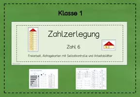 Vorschau - Stundenentwürfe - Zahlzerlegung 6 - Deckblatt