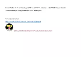 Vorschau - Poster - Erinnerungshilfe: Als Erstes - Name drauf - Seite 1