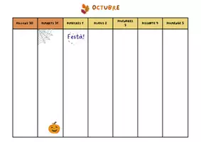 Vista previa - Unidades / Secuencias / Situaciones de Aprendizaje - Organitzador Setmanal - Mes de Novembre - página 1
