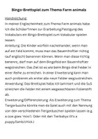 Vorschau - Spiele - Bingo-Brettspiel zum Wortfeld "Farm animals" - Seite 2