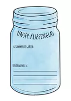 Vorschau - Poster - Unser Klassenglas (Belohnungssystem) - Deckblatt