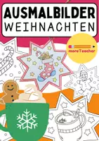 Vorschau - Mal- und Bastelvorlagen - Weihnachten Fensterbilder Sternform - Deckblatt