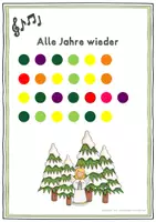 Vorschau - Arbeitsblätter - Weihnachtslied: Musik mit Farben "Alle Jahre wieder" (Boomwhackers) - Seite 3
