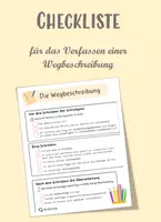 Vorschau - Merkblätter - Checkliste für das Verfassen einer Wegbeschreibung - Deckblatt
