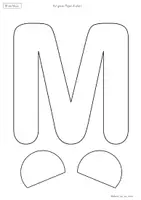 Vorschau - Mal- und Bastelvorlagen - Buchstabentier M wie Maus – Buchstabenheft Grundschule (Klasse 1) | Buchstabeneinführung, Bastelvorlage & Anfangsunterricht - Seite 2