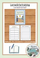 Vorschau - Arbeitsblätter - Lernwörtertraining - Lernwörterheft - Deckblatt