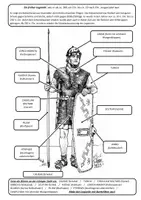 Vorschau - Arbeitsblätter - Arbeitsblatt: früher Legionär mit Lorica Hamata (mit Lösung) - Deckblatt