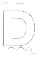 Vorschau - Mal- und Bastelvorlagen - Buchstabentier D wie Dachs – Buchstabenheft Grundschule (Klasse 1) | Buchstabeneinführung, Bastelvorlage & Anfangsunterricht - Seite 2