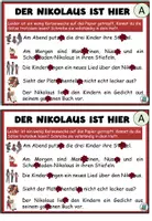 Vorschau - Aufgabenkarten - Kleckskartei / Klecksaufgaben "Der Nikolaus" Advent - DaZ / DaF / Deutsch - Seite 2