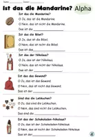 Vorschau - Arbeitsblätter - Übung "Ist das die Mandarine?" Der Nikolaus - DaZ / DaF / Deutsch - Seite 2