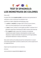 anteprima - Esercizi - Test spagnolo: los monstruos de colores - Pagina 1