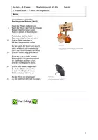 Vorschau - Klassenarbeiten - Klassenarbeit Deutsch – Herbstgedichte analysieren mit EHZ - Seite 1