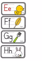 Vorschau - Präsentationen/Tafelbilder - Anlautkärtchen ABC - Buchstaben kennenlernen - Kindergarten - Seite 2