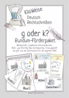 Vorschau - Unterrichtsreihen - g oder k? Rundum Förderpaket Rechtschreiben für Deutschunterricht und LRS-Förderung - Deckblatt