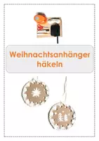 Vorschau - Mal- und Bastelvorlagen - Weihnachtsanhänger häkeln - WG Kunst - Deckblatt