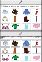 Vorschau - Arbeitsblätter - Wörter-Leseheftchen Kleidung Klasse 1_DAZ - Seite 3