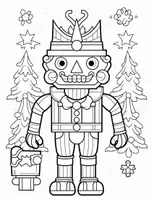 Vorschau - Mal- und Bastelvorlagen - 100 Nussknacker-Ausmalbilder für Kinder (Weihnachten) - Seite 3