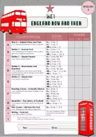 Vorschau - Arbeitsblätter - Checkliste Orange Line 3 Unit 1: England Now & Then G & M (differenziert) - Seite 1
