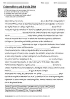 Vorschau - Arbeitsblätter - Arbeitsblatt "Cybermobbing und digitale Ethik" + interaktive Lösung & MP3 + - Deckblatt