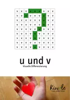 Vorschau - Arbeitsblätter - u und v unterscheiden – Visuelle Differenzierung - Deckblatt
