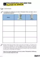 Vorschau - Arbeitsblätter - Über den Tod: Platon und Epikur im Vergleich - Seite 3