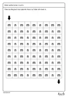 Vorschau - Arbeitsblätter - m und n unterscheiden – Visuelle Differenzierung - Seite 3