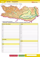 Vorschau - Arbeitsblätter - Kärnten – Topographie - Deckblatt