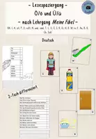 Vorschau - Arbeitsblätter - Lesespaziergang Umlaute Ö ö und Ü ü (Meine Fibel) - Deckblatt