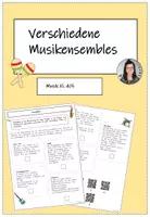 Vorschau - Arbeitsblätter - Musik Ensembles - Deckblatt
