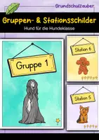 Vorschau - Bildkarten - Gruppenschilder + Stationsschilder - Hund für die Hundeklasse - Deckblatt