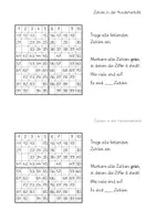 Vorschau - Arbeitsblätter - Übungsheft: Die Hundertertafel (15 Seiten DIN A5 im Easy-Druckformat mit Lernvideolink) - Seite 3