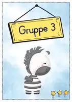 Vorschau - Bildkarten - Gruppenschilder + Stationsschilder - Zebra für die Zebraklasse - Seite 3