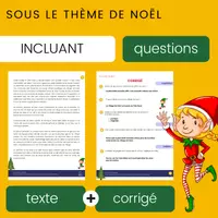 Aperçu - Feuilles d'exercices - Compréhension de Lecture Noël Lutins Texte à Imprimer - Page 1