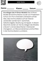 Vorschau - Merkblätter - Das 4-Ohren-Modell der Kommunikation - Seite 1