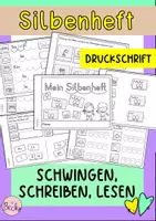 Vorschau - Arbeitsblätter - Silbenheft Klasse 1 (Schwingen, Schreiben, Lesen, Entdecken) - Deckblatt