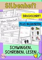 Vorschau - Arbeitsblätter - Silbenheft Klasse 1 plus Bildkarten - Deckblatt