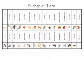 Vorschau - Spiele - Suchspiel Tiere - les animaux - Seite 2