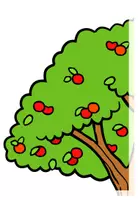 Vorschau - Arbeitsblätter - Apfelbaum - Teile eines Apfelbaums - Tafelmaterial (analog und digital) - Seite 1