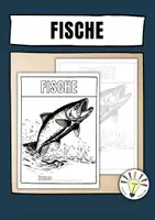 Vorschau - Mal- und Bastelvorlagen - Fische (Deckblatt zum Selbergestalten) - Deckblatt