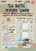 anteprima - Giochi - Sea Battle / Trova le navi - Present Simple positive and negative - Pagina di copertina