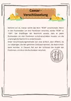 Vorschau - Arbeitsblätter - Gaius Julius Caesar und die Caesar-Verschlüsselung - Seite 2