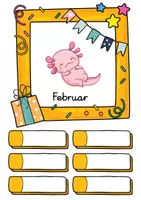 Vorschau - Poster - Axolotl Geburtstagskalender für die Axolotlklasse - Seite 2