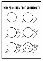 Vorschau - Arbeitsblätter - Schritt für Schritt - Wir zeichnen eine Schnecke! - Seite 2