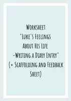 Vorschau - Arbeitsblätter - Luke's Feelings About His Life - Writing A Diary Entry (+ Scaffolding and Feedback Sheet) - Among the Hidden - Deckblatt